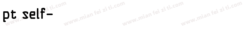 pt self字体转换